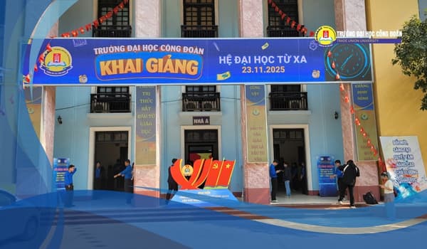 Featured image for: TRƯỜNG ĐẠI HỌC CÔNG ĐOÀN TỔ CHỨC THÀNH CÔNG LỄ KHAI GIẢNG KHÓA 1 CHƯƠNG TRÌNH ĐÀO TẠO ĐẠI HỌC TỪ XA